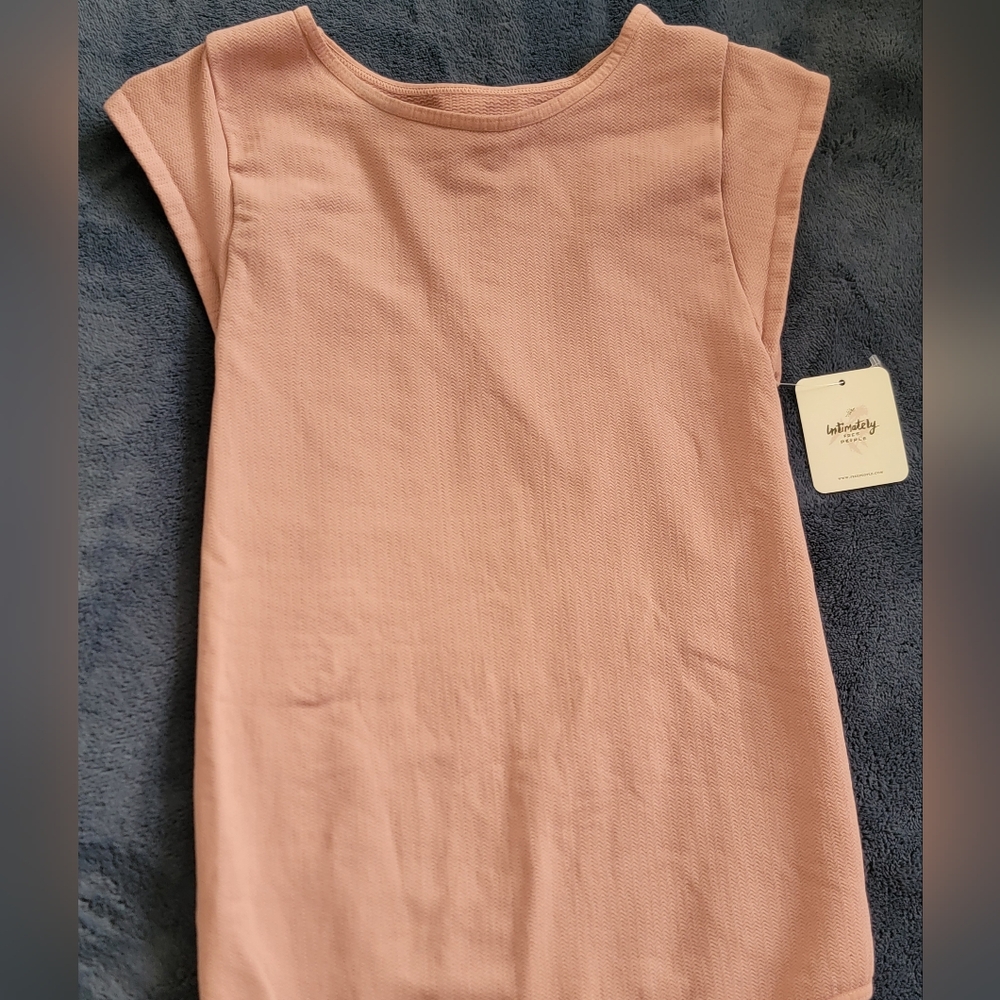 Free People Pink Bodysuit Top
